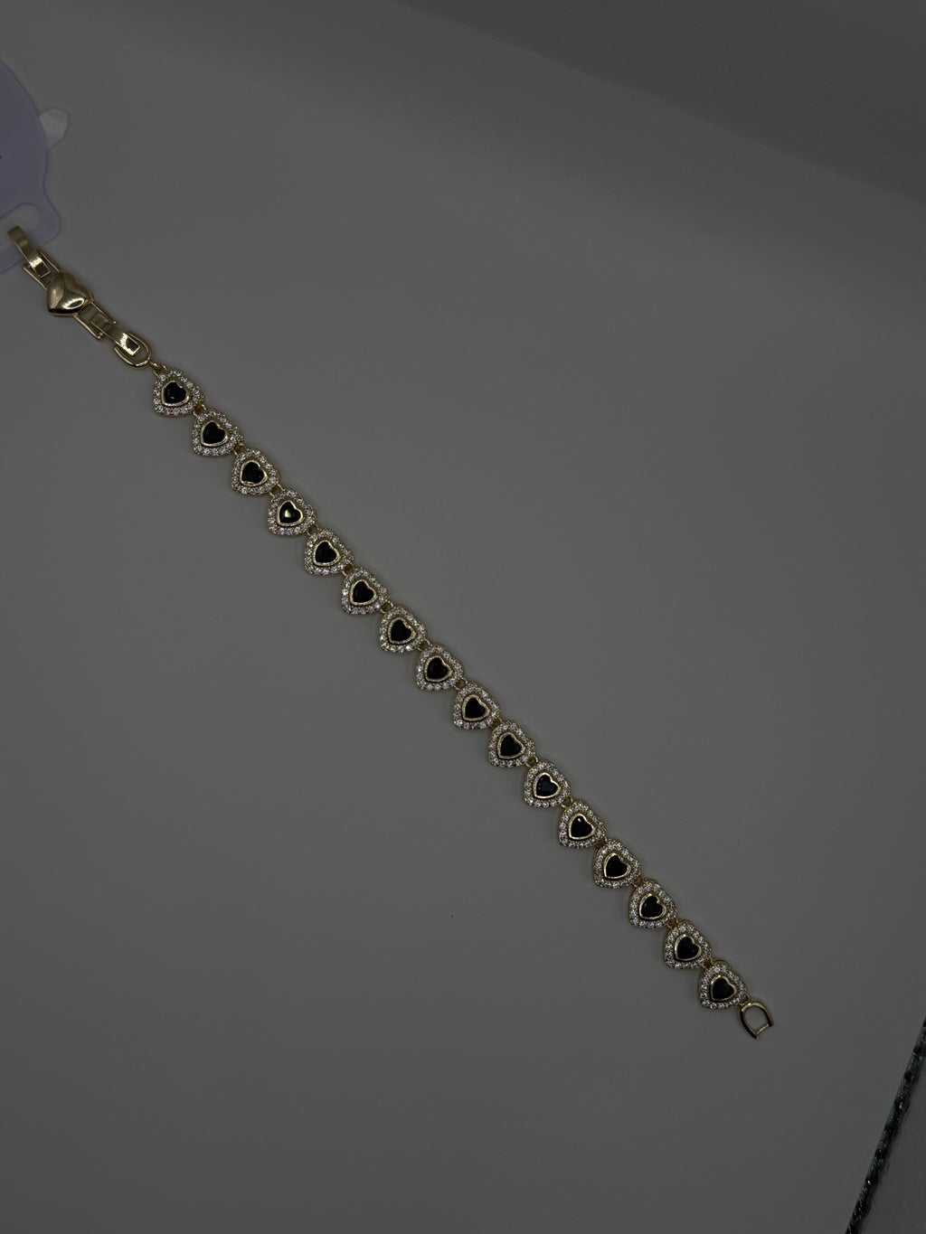 Black Heart Bling Bracelet