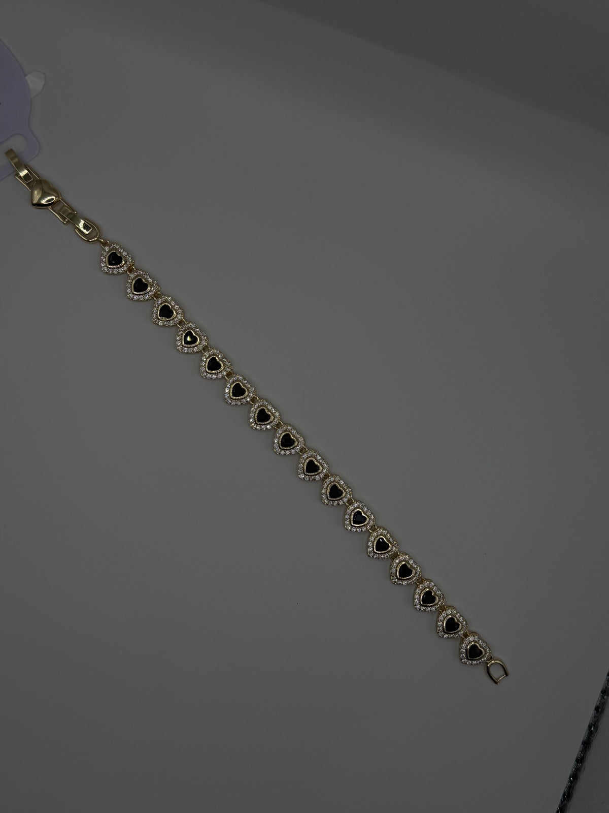 Black Heart Bling Bracelet