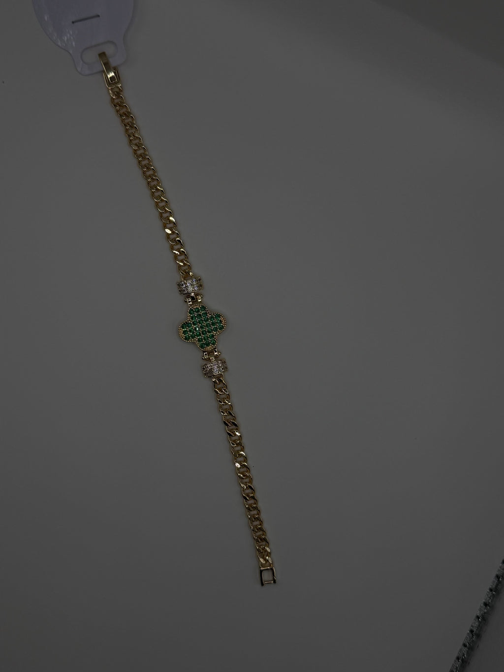 Green charm bracelet
