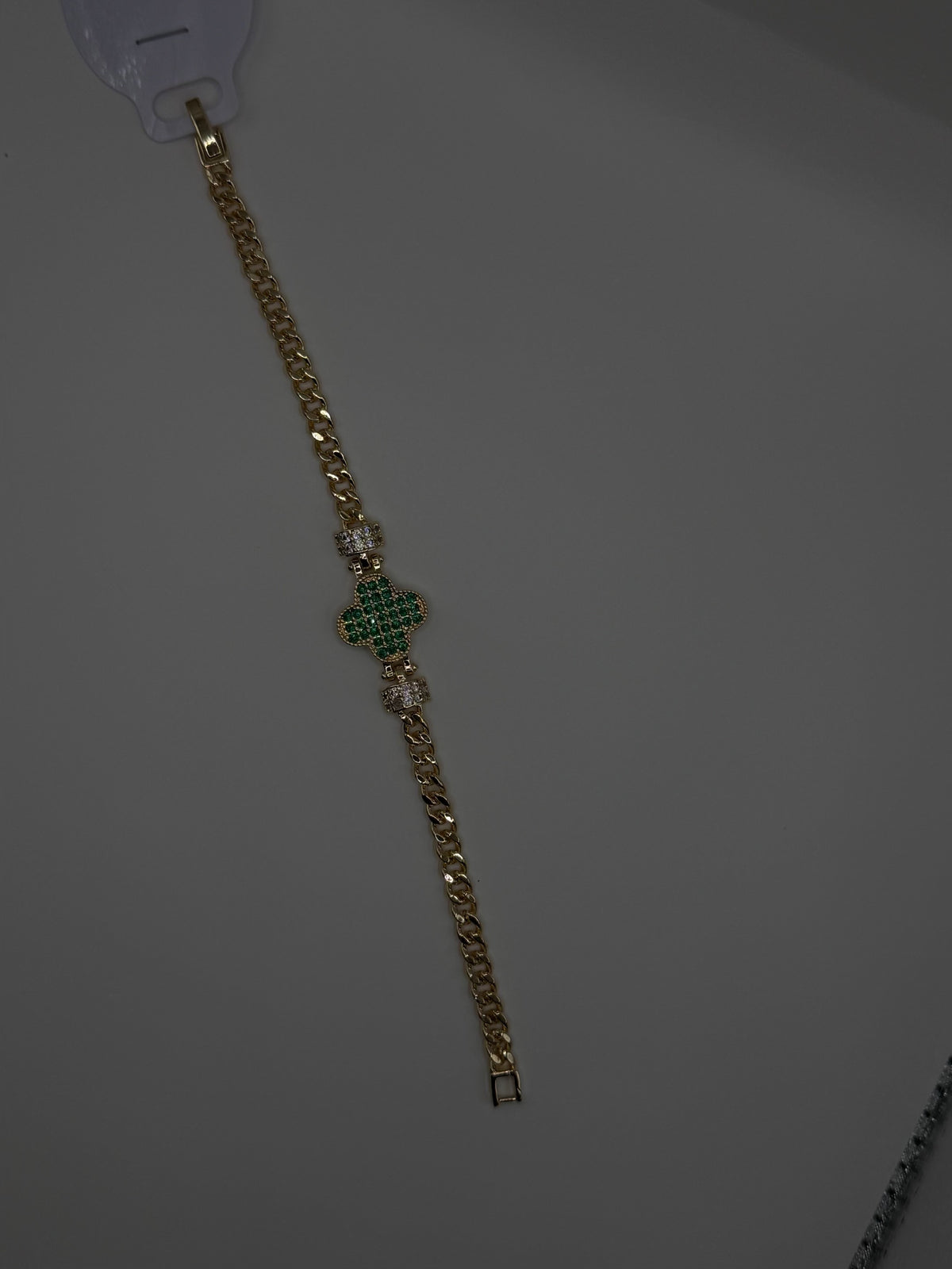 Green charm bracelet
